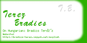 terez bradics business card